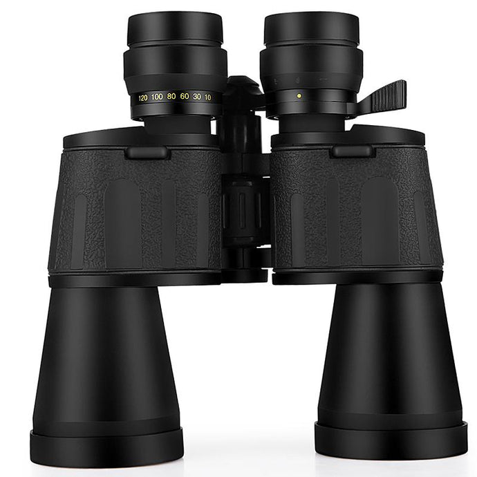 10-120X80 professional zoom optical hunting binoculars wide angle camping telescope with tripod interface